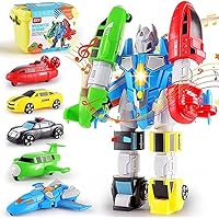 Magnetic Suction Mecha Car Robot Toy, 5-in-1 14.5-inch Car Action Figures, Birthday Gift Toy for Teenagers Aged 15 and Above.