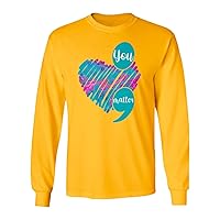 Heart Matter Don't End The Story Prevent Unisex Long Sleeve T-Shirt