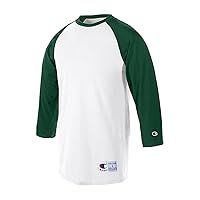 Champion Men's Contrast Raglan Sleeve Baseball T-Shirt