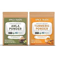 SPICE TRAIN, Amla Powder (397g) + Turmeric Powder (397g) (Organic)