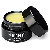 Henné Organics Luxury Lip Balm - Natural and Organic Moisturizer - 0.35 Ounce Jar