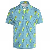 Funny Print Shirts for Men Button Down Short Sleeve Hawaiian Shirt Lightweight Beach Shirt Big Tall Summer Casual Tees