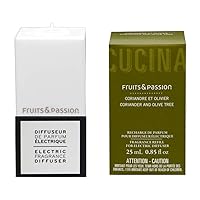 Fruits and Passion Electric Fragrance Diffuser Plug and Refill Set (Coriander and Olive Tree)