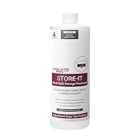 Unique Store-It RV Black Tank Cleaner Liquid, Cleans RV Black Tanks While in Short or Long Term Storage, Deodorizer for Campers Cleans Black Holding Tanks, Digests Waste, Eliminates Odors (32 oz.)