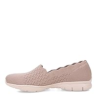 Skechers Women's Seager - Stat - Scalloped Collar, Engineered Skech-Knit Slip-on - Classic Fit