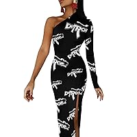 Detroit Gun Sexy Maxi Dress for Women Fashion Elegant Long Dresses for Party Evening