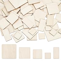 FINGERINSPIRE 150 Pcs Miniature Base Set 5 Styles Wood Model Display Bases (1/1.6/2/2.5Inch) Square Figure Base for Wargaming Boardgaming and Collectible Figures Gaming Miniatures Table Game