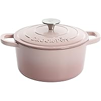 Crock-Pot Artisan Round Enameled Cast Iron Dutch Oven, 5-Quart, Blush Pink