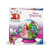 Ravensburger 3D Puzzle 11579 Disney Princess Puzzle Ball in Three Dimensions by Motif or Numbers for Big and Small Fans of Disney Princesses from 6 Years