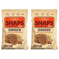 STAUFFERS Ginger SNAPS Cookies - 14oz Bag - Ginger Flavored Cookies with No High Fructose Corn Syrup, Artificial Flavors or Colors (Pack of 2)