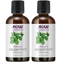 NOW Foods Peppermint Oil, 4 Fluid Ounce (2 Pack)