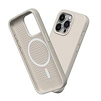 RhinoShield SolidSuit Case Compatible with Magsafe for [iPhone 15 Pro] | Shock Absorbent Slim Design Protective Cover with Premium Matte Finish 3.5M / 11ft Drop Protection - Shell Beige