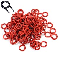 120Pcs Rubber O-Ring Switch Dampeners Keycaps for Cherry MX Switch Gaming Mechanical Keyboards Dampers DIY Replace (Red)