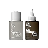 Act+Acre Cold Processed Apple Stem Cell Scalp Serum and Vitamin E Scalp Detox Oil - Promotes Growth - Soothes and Hydrates the Scalp - Dandruff and Dry Itchy Scalp