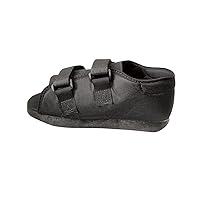 Medline Semi-Rigid Post-Op Shoe, Medium, Women, Black