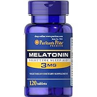 2 Pack of Puritan's Pride Melatonin 3 mg