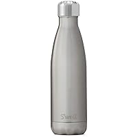 Stainless Steel Water Bottle - 17 Fl Oz - Silver Lining - Triple-Layered Vacuum-Insulated Containers Keeps Drinks Cold for 36 Hours and Hot for 18 - BPA-Free - Perfect for the Go