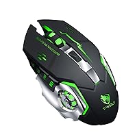 Gaming Mouse Wired, USB Optical Computer Mice, Ergonomic Gamer Laptop PC Mouse ，J2 (Black)