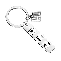 TGBJE Programmer Gift Coder Gift Eat Sleep Code Keychain Gift for Software Engineer