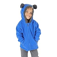 Toddler Boy Winter Jackets Fleece Sweatshirt Jacket Outerwear Coat Fall Winter Zip Up Cute Bear Little Boys Ski