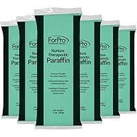ForPro Nurture Paraffin Wax Refill, Island Tranquility, Six 1-Pound Paraffin Blocks, Non-Greasy, Moisturizing for Soft & Healthy Skin, Green Tea Lemongrass, 6 Lbs
