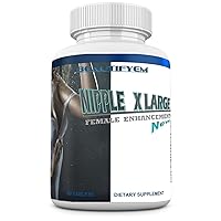 Nipple X-Large Get Bigger, Fuller, Firmer Nipples and Curved Breasts. Nipple and Breast Enlargement Supplement. 60 Tablets