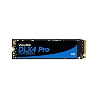 VisionTek 2280 M.2 DLX4 Pro SSD - 512GB - PCIe Gen 4.0 x4 NVMe - 5200MB/s Read, 4775MB/s Write – Laptops, Gaming PCs, Compatible Consoles