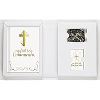 Creative Brands Faithworks-Abundant Grace First Communion Gift Set, 5-Piece, Boy