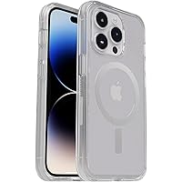 OtterBox Symmetry Series+ iPhone 14 Pro Case Clear, Non-Retail Packaging - Apple Phonecase, Ultra Slim, Raised Screen Bumper, Strong MagSafe Wireless Charging Compatible