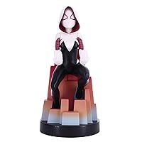 Exquisite Gaming: Marvel Spider-Gwen - Original Mobile Phone & Gaming Controller Holder, Device Stand, Cable Guys, Licensed Figure