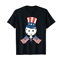 4th Of July Pickleball USA America Flag T-Shirt