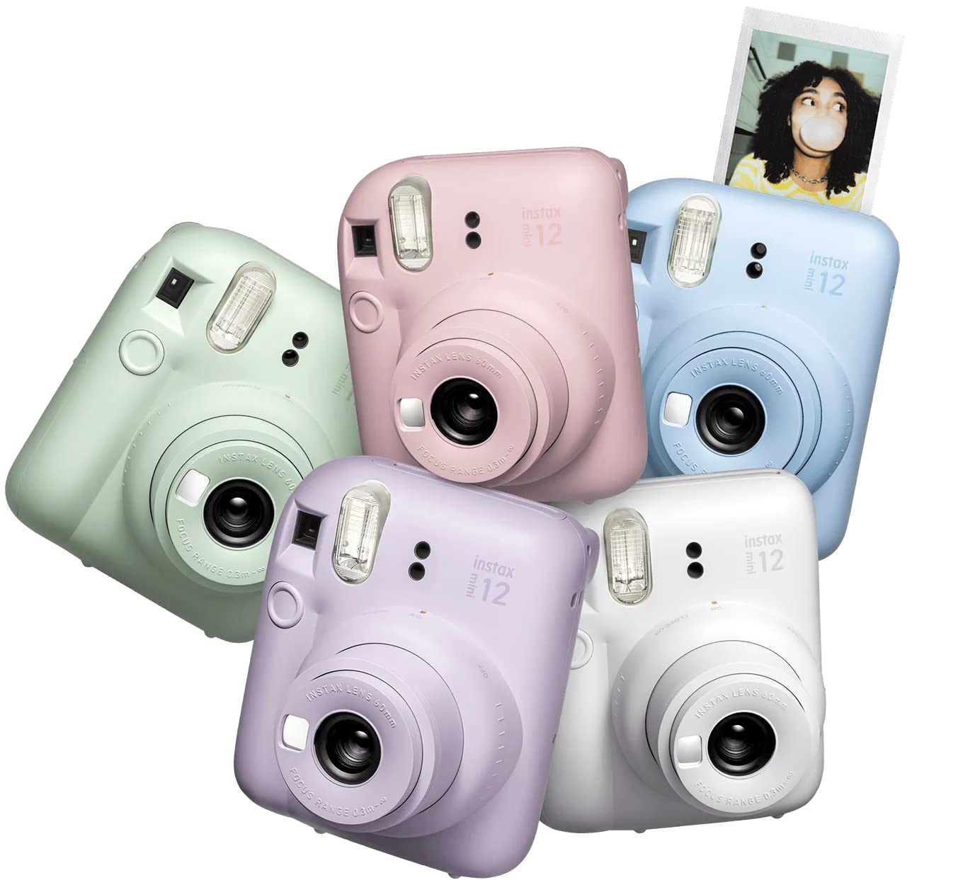 Fujifilm Instax Mini 12 Instant Camera Mint Green + Fuji Instax Film Value  Pack (40 Sheets) + Shutter Accessories Bundle - AliExpress