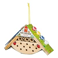 Beetle & Bee, Paint A Bug Abode, DIY Kids Arts & Crafts Outdoor Wooden Bug Kit, FSC Certified, for Boys & Girls Age 5+