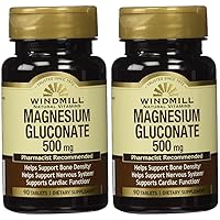 Magnesium Gluconate 500 Mg 90 Tb - from Windmill (Pack of 2)