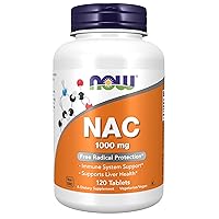 Supplements, NAC (N-Acetyl-Cysteine) 1,000 mg, Free Radical Protection*, 120 Tablets