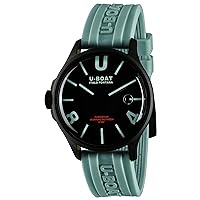 U-Boat Darmoon Mens Analog Swiss Quartz Watch with Silicone Bracelet 9526