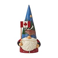 Jim Shore Heartwood Creek Gnomes Around The World Canadian Figurine, 5.5 Inch, Multicolor