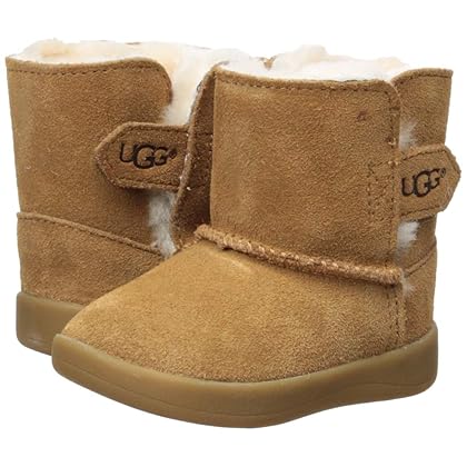 UGG unisex baby Keelan Ankle Boot, Chestnut, 2-3 Infant US