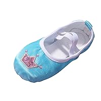 Children Dance Shoes Ballet Dance Shoes Body Training Shoes Satin Embroidered Yoga Shoes Big Girls High Tops