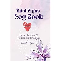 Vital Signs: Health Tracker & Appointment Planner!: Personal health record keeper to track Blood sugar & Blood pressure, Emergency Contacts, Symptoms, ... and other necessary information - Lavender