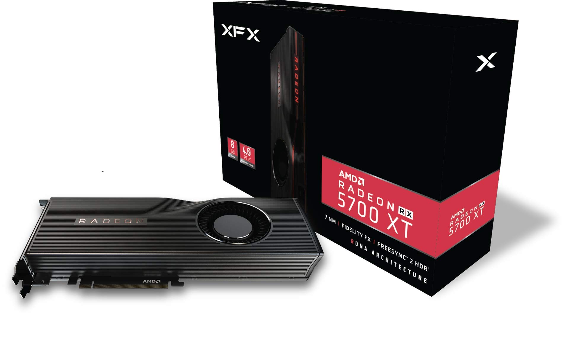 XFX Radeon RX 5700 XT 8GB GDDR6 3xDP HDMI, PCI-E AMD Graphics Card (RX-57XT8MFD6)