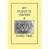 MY PUSSY IS HAVING A HARD TIME: NOTEBOOKS MAKE IDEAL GIFTS BOTH AS PRESENTS AND COMPETITION PRIZES ALL YEAR ROUND. CHRISTMAS BIRTHDAYS AND AS GAGS AND JOKES cat house