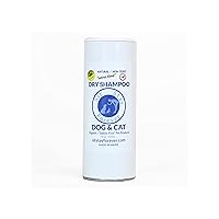 Dry Powder Shampoo for Dogs and Cats, Cleaning and Deodorizing, Healing and Soothing, Shaker Bottle, No Water, Talc Free, Odor Eliminator, 7 oz. Made in Maine. (7 oz.)