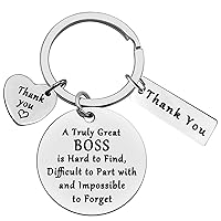 Boss Keychain Gifts Thank You Boss Gifts for Manager Supervisor Leader Christmas Birthday Going Away Retirement Gifts