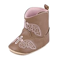 ESTAMICO Baby Girls Embroidery Western Boots