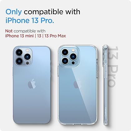 Spigen Liquid Crystal [Anti-Yellowing Technology] Designed for iPhone 13 Pro Case (2021) - Crystal Clear