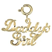 Silver Daddy's Girl Pendant | 14K Yellow Gold-plated 925 Silver Daddy's Girl Pendant