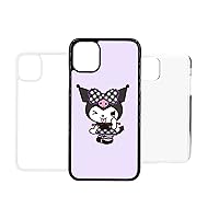 Purple My Bear Melody iPhone SE 6 7s 7 8 plus X XS max XR 13 pro 12 mini Black Clear White Y2K Kawaii Cute Japanese Art Hoe Culture Harajuku Aesthetic Retro KPOP Personalised Name