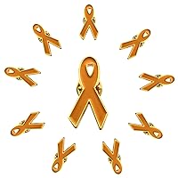 10Pack Cause Awareness Multicolor Ribbon Lapel Pin -Support Your Fundraiser