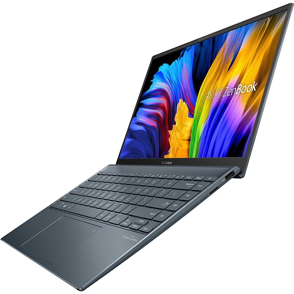 ASUS 2023 Zenbook Ultra-Slim 14” FHD 400 nits IPS Laptop PC 8-Core Ryzen 7 5800H AMD Radeon Graphics 16GB LPDDR4 4TB NVMe SSD WiFi AC HDMI USB-C w/DP Backlit Keyboard Windows 10 Pro w/RE USB